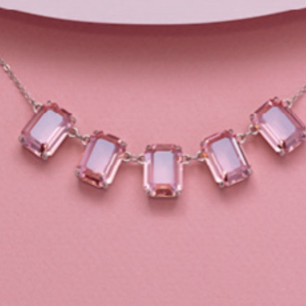 Touchstone Crystal by Swarovski BARRINGTON 5 light rose necklace BNIB